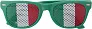 LEXI Plexiglass sunglasses with country flag