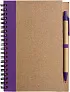 Stella Wire bound notebook with ballpen. 