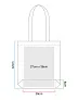  Tote torba od organskog pamuka prugastog dizajna - 200 g/m² - Westford Mill