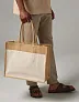  Pamučna shopper torba od prirodne uštirkane jute - Westford Mill