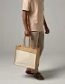  Pamučna shopper torba od prirodne uštirkane jute - Westford Mill