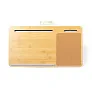  Bamboo desk organizer, laptop stand, phone stand, cork mouse pad