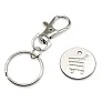  Keyring with shopping cart coin