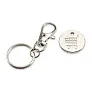  Keyring with shopping cart coin