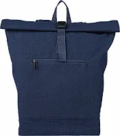 Recycled polycotton (330 gsm) rolltop backpack