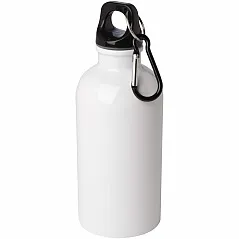 400 ml RCS certified single wall stainless steel water bottle with carabiner