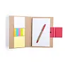  Memo holder, notebook approx. A5, sticky notes, ball pen
