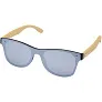 Tan sunglasses with bamboo temples