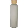 Lume 500 ml matte soda lime glass bottle with bamboo lid
