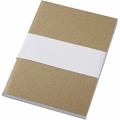 A5 recycled soft cover kraft notebook - 100 sheets