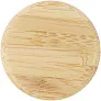 Lume 500 ml matte soda lime glass bottle with bamboo lid
