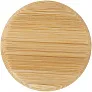 Lume 500 ml matte soda lime glass bottle with bamboo lid