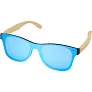 Tan sunglasses with bamboo temples