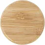 Lume 500 ml matte soda lime glass bottle with bamboo lid