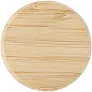 Porto 500 ml glass water bottle with silicone handle and bamboo lid