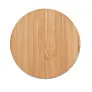 RUNDO Round wireless charger bamboo