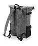  Block Roll-Top Backpack - Bagbase