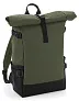  Block Roll-Top Backpack - Bagbase