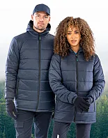 Reciklirana podstavljena parka s kapuljačom