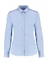  Women's Tailored Fit Stretch Oxford Shirt LS - Kustom Kit