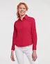  Ladies' LS Fitted Poplin Shirt - Russell Collection