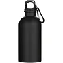 Oregon 400 ml matte RCS recycled single wall stainless steel water bottle with carabiner