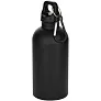 Oregon 400 ml matte RCS recycled single wall stainless steel water bottle with carabiner