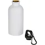 Oregon 400 ml matte RCS recycled single wall stainless steel water bottle with carabiner