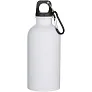 Oregon 400 ml matte RCS recycled single wall stainless steel water bottle with carabiner