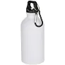 Oregon 400 ml matte RCS recycled single wall stainless steel water bottle with carabiner