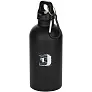 Oregon 400 ml matte RCS recycled single wall stainless steel water bottle with carabiner