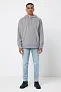  Iqoniq Trivor recycled polyester microfleece hoodie, storm grey - iqoniq