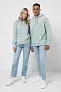  Iqoniq Trivor recycled polyester microfleece hoodie, storm grey - iqoniq