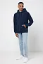  Iqoniq Trivor recycled polyester microfleece hoodie, storm grey - iqoniq