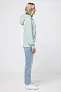  Iqoniq Trivor recycled polyester microfleece hoodie, storm grey - iqoniq