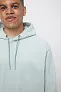  Iqoniq Trivor recycled polyester microfleece hoodie, storm grey - iqoniq