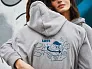  Iqoniq Trivor recycled polyester microfleece hoodie, storm grey - iqoniq
