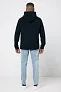  Iqoniq Trivor recycled polyester microfleece hoodie, storm grey - iqoniq