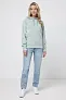  Iqoniq Trivor recycled polyester microfleece hoodie, storm grey - iqoniq