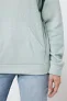  Iqoniq Trivor recycled polyester microfleece hoodie, storm grey - iqoniq