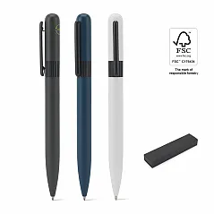 Metal ballpoint (60% recycled) with rounded design