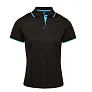  LADIES’ CONTRAST COOLCHECKER POLO - Premier