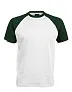 BASEBALL Majica kratkih rukava s dvije boje - 165 g/m² - Kariban