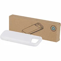 vodootporna prijenosna baterija od reciklirane plastike s karabinerom - 12 W, 5 000 mAh