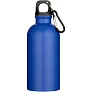 Oregon 400 ml matte RCS recycled single wall stainless steel water bottle with carabiner