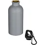Oregon 400 ml matte RCS recycled single wall stainless steel water bottle with carabiner
