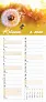  "CVJETNI PLANER" 13 list., dim: 22x55cm,  PVC vrećica, P/50, color kalendar