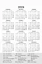  "TRODJELNI STOLNI VERTIKALNI" 12 sheets, format: 10x19 cm, desk calendar, P/50