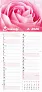  "CVJETNI PLANER" 13 list., dim: 22x55cm,  PVC vrećica, P/50, color kalendar
