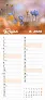  "CVJETNI PLANER" 13 list., dim: 22x55cm,  PVC vrećica, P/50, color kalendar